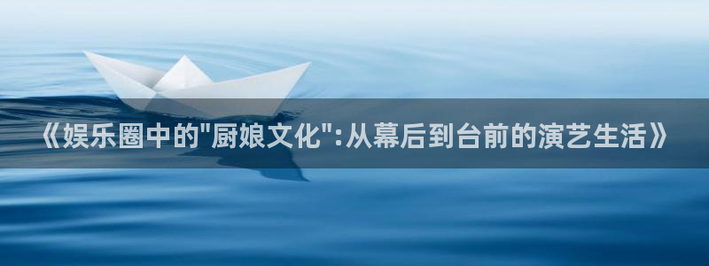 先锋娱乐公司：《娱乐圈中的\